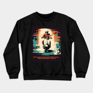 Vintage retro scooter Crewneck Sweatshirt